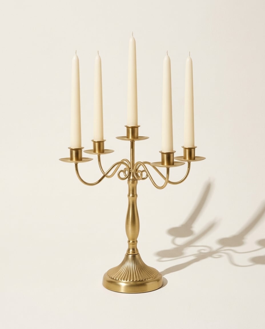 Gold candelabra