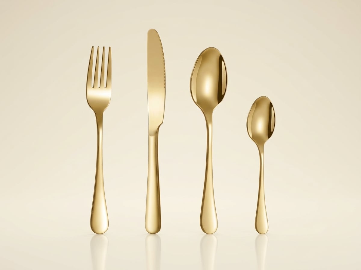 The Gold Flatware Set · 24 Pieces