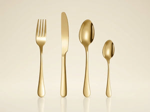 The Gold Flatware Set · 24 Pieces