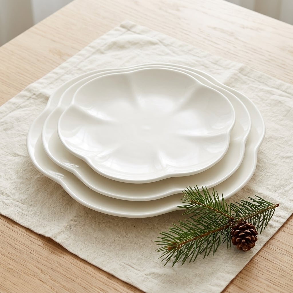 Scalloped plate set
